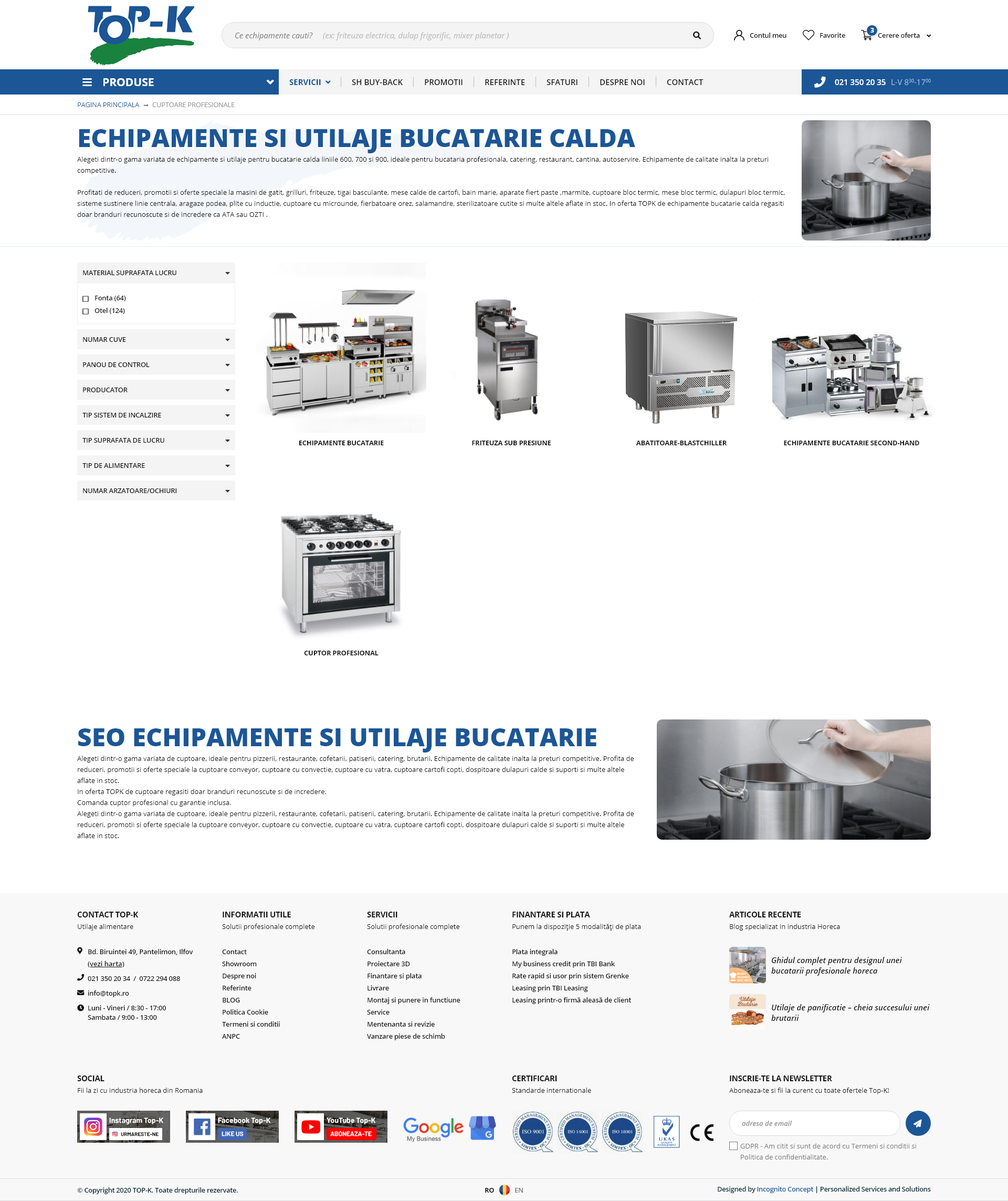 Categorie L1 Bucatarie Agent