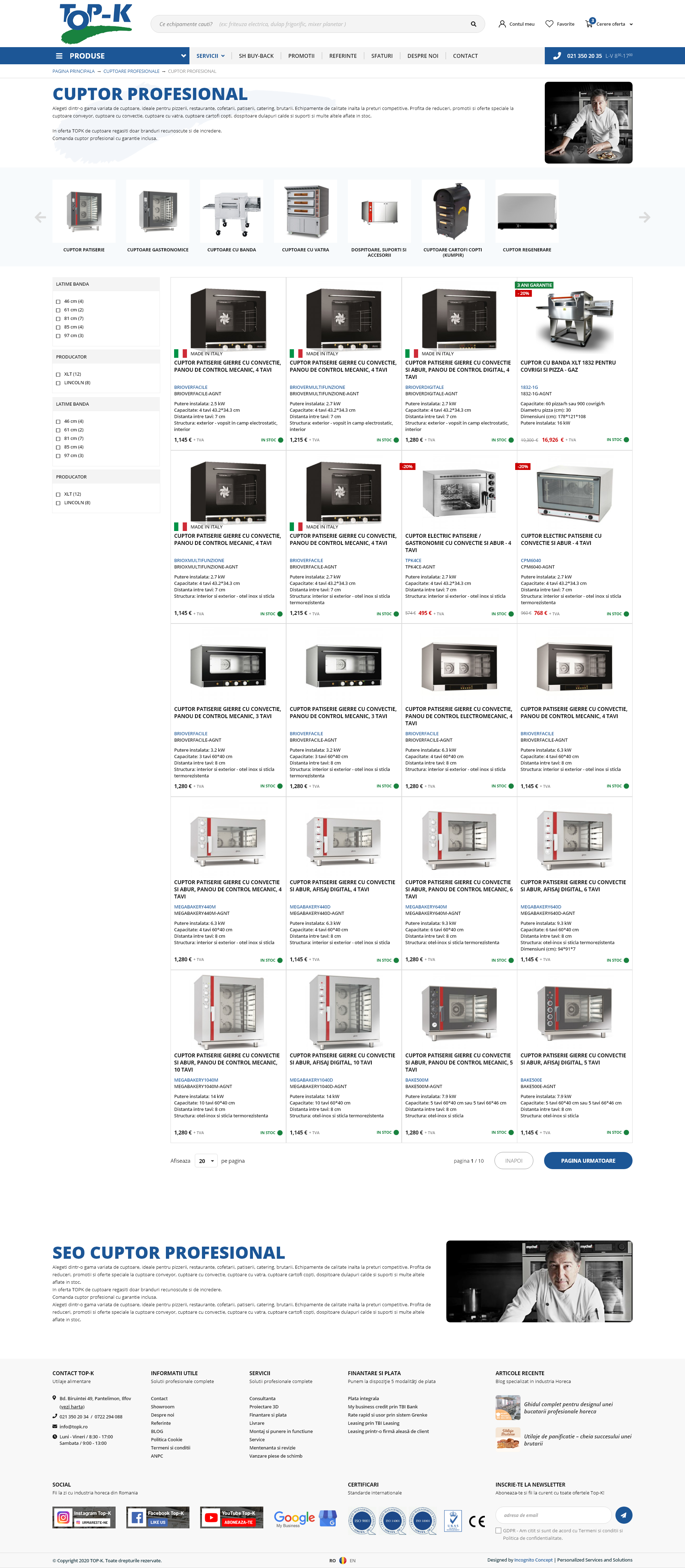 Categorie L2 Cuptor Agent