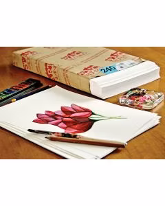 Fabriano START Art, Hârtie Desen Universală, Suprafață Mată, Ușor Embosată, Pentru Creion, Grafit, Creioane Colorate, Cărbune, Pastel, Tehnici Mixte (În Variantele Mai Groase: Cerneală, Guașă, Colaj) Rezistenta La Radiera