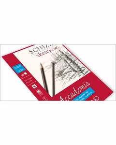 Fabriano Accademia, Hârtie Albă, 90g, Blocuri Pentru Schite