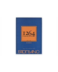 Fabriano 1264 Marker, Blocuri, Suprafață Netedă, Semi‑Transparentă, cu Barieră Împotriva Penetrării Cernelii (Anti‑Bleed), Desen cu Markere