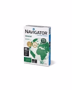 Navigator Universal Co2n, Hârtie Copiator Premium Clasa A+, 80g/Mp, 500 Coli/Top, A4 / A3
