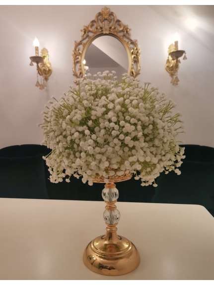 Aranjament din Gypsophila – Floarea Miresei, diametru 40 cm