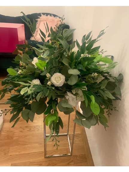 Aranjament Greenery diametru 50 cm.
