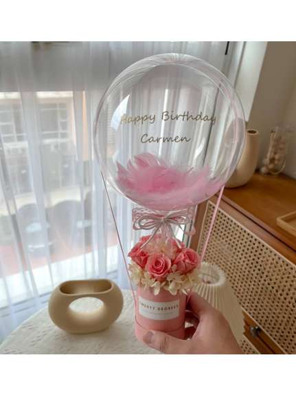 Balon Bobo Rotund Transparent – 18 inch (45 cm)