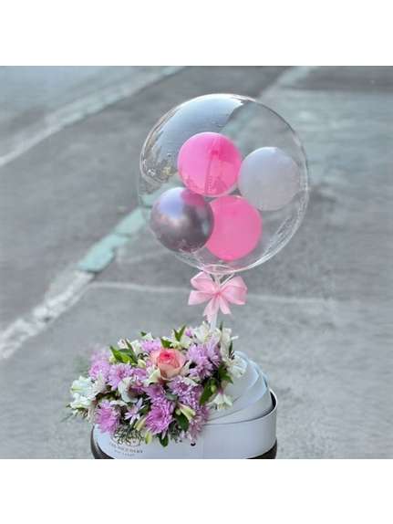 Balon Bobo Rotund Transparent – 24 inch (60 cm)
