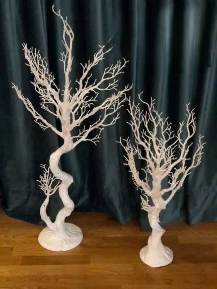 Copacel manzanita decorativ alb H 1,80 m