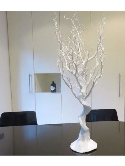 Copacel manzanita decorativ alb H 75 cm