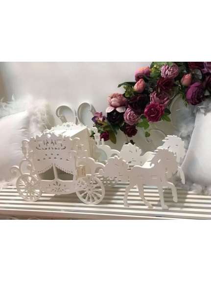 Cutie dar plicuri Caleașcă cu Cai – cod MDF604 / nr782