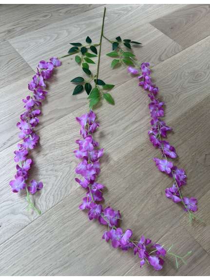 Ghirlanda visteria glicina mare Mov roze - Set 12 fire