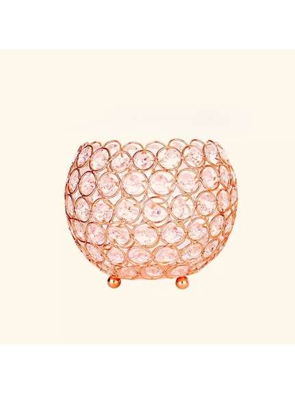 Glob decorativ Cristal Rose Gold – 10 cm