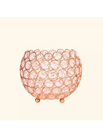 Glob decorativ Cristal Rose Gold – 15 cm