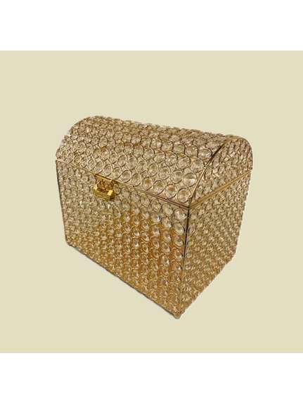 Cufăr cu Cristale 30 cm – Auriu