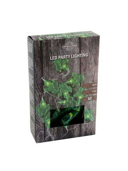Ghirlanda luminoasa decorativa cu 10 becuri led, lungime 100 cm, interior/exterior ,ip66, cu 2 baterii AA