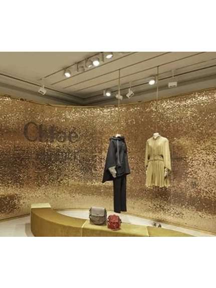 Segment cu Paiete 30×30 cm – Light Gold
