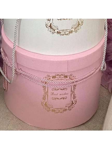 Set 3 cutii rotunde cod 0815 - Roz
