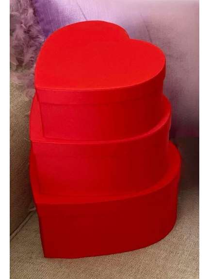 Set 3 Cutii LUXURY Inima – Cod 5040 Rosu
