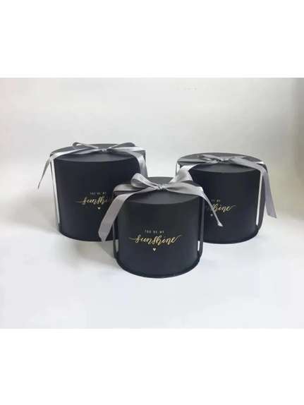 Set 3 cutii cadou – cod 9816, Negru