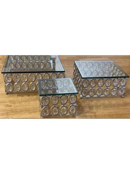 Set 3 Suporti Candy Bar – Cod CR1840 – Argintiu