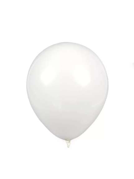 Set 100 Baloane Latex – 12 inch (30 cm) Alb