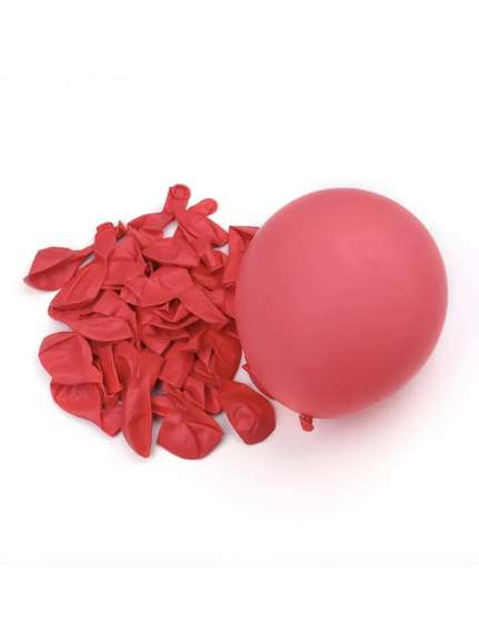 Set 100 Baloane Pastel 10 Inch (26 cm) – Roșu Watermelon