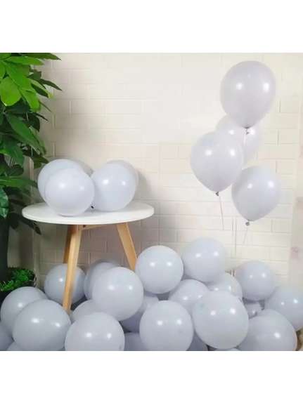 Set 100 Baloane Latex Gri – 12 inch (31 cm)