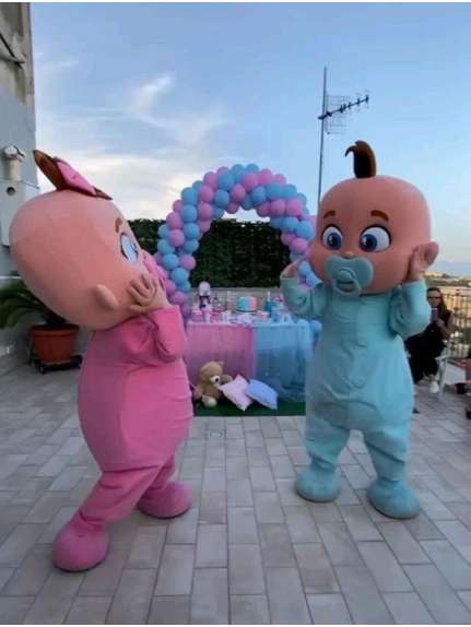 Set 2 Costume Bebeluși Mascot – Gender Reveal