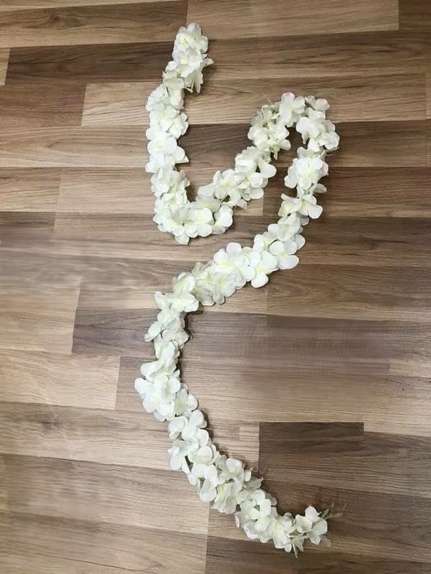 Ghirlanda hortensie visteria Alb set 2 ghirlande