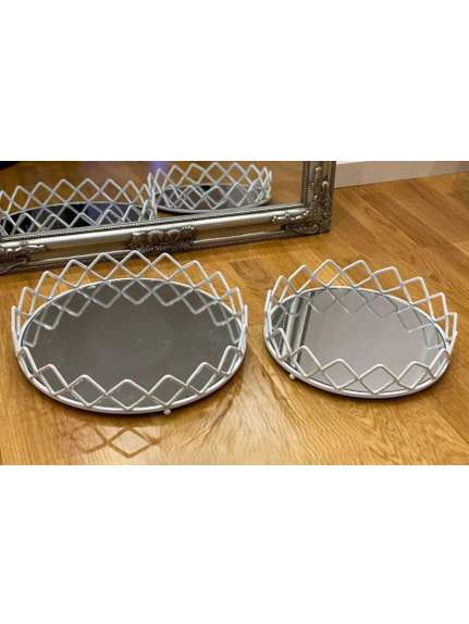 Set 2 Tavi Decorative – Cod CS058 – Alb