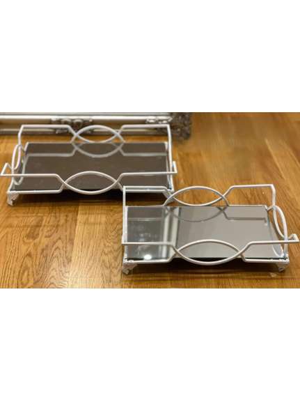 Set 2 Tavi cu Oglindă – Cod CS059 – Alb