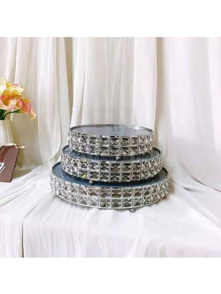Suport Prajituri/Tort Candy Bar – Cod CR1828 – Argintiu, 35 cm