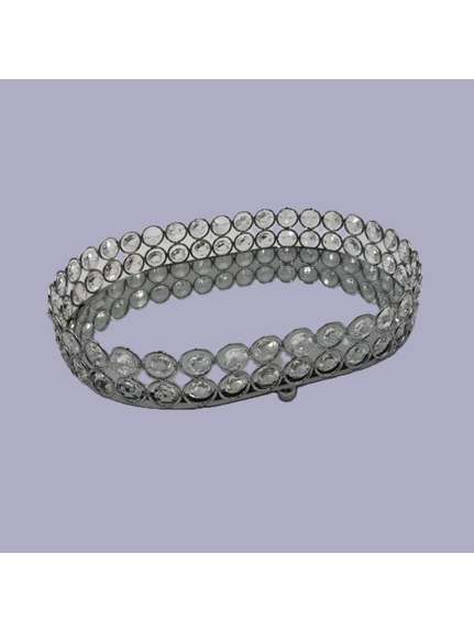 Tava Metal cu Oglinda – Cod 1824 – Mediu – Argintiu – 27 cm