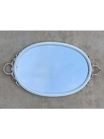 Tava Rasina Mare – Alb/Argintiu – Cod 6218
