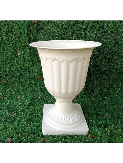 Vază Roma din Plastic – Cod 2926, Alb, 50 cm