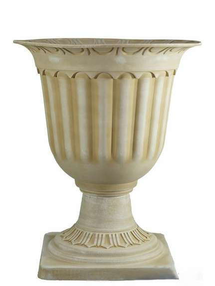 Vază Roma din Plastic – 37 cm, Cod 2924, Ivory
