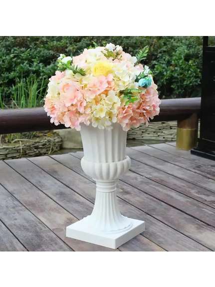 Vază Roma din Plastic – Alb, Cod 2983, 40 cm
