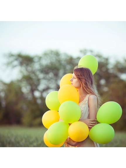Set 100 Baloane Latex 12 inch (31 cm) – Verde Deschis