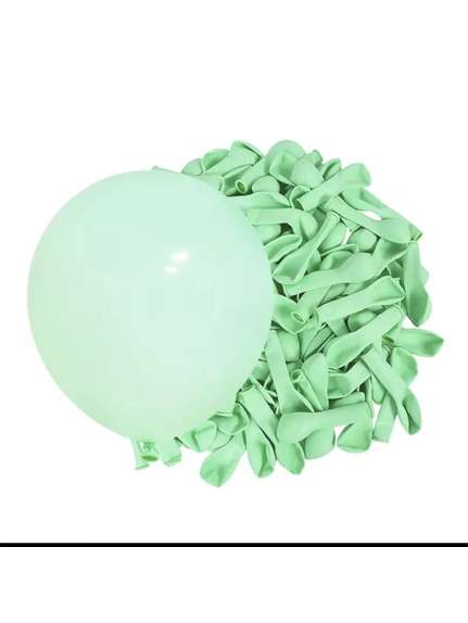 Set 200 Baloane Latex 5 inch (13 cm) – Verde Pastel