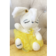 Iepuras somnoros 7605/6 Alb cu fusta Galbena in cutie cadou