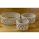 Set 3 Etajere Suport Tort – Cod 1816 – Alb