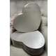 Set 2 Cutii Gigant Inimă din Satin – Argintiu – Cod CX2109